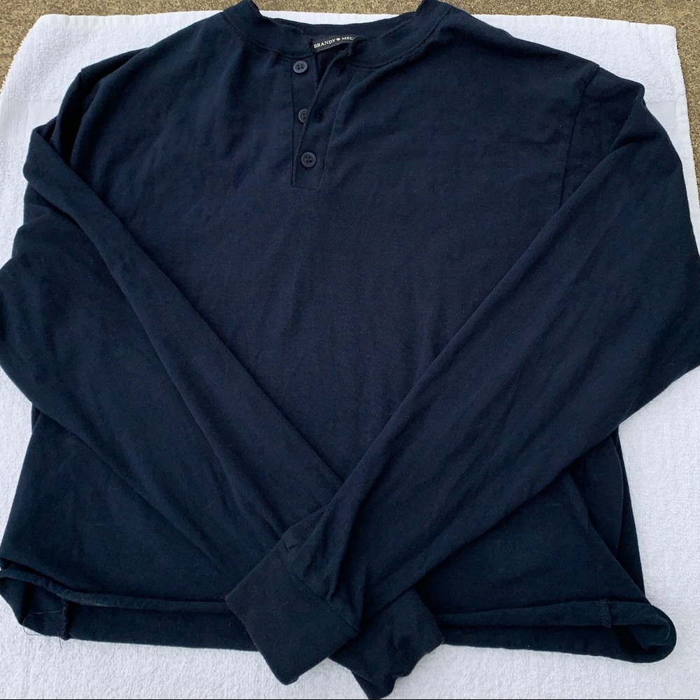 Brandy Melville Navy Long Sleeve